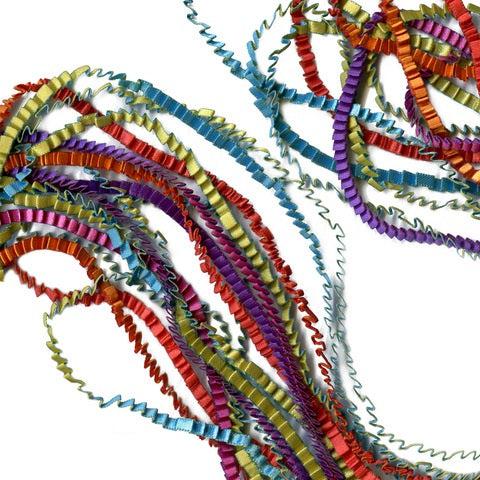 Multicolour Fabric Strand Necklace - The Nancy Smillie Shop - Art, Jewellery & Designer Gifts Glasgow