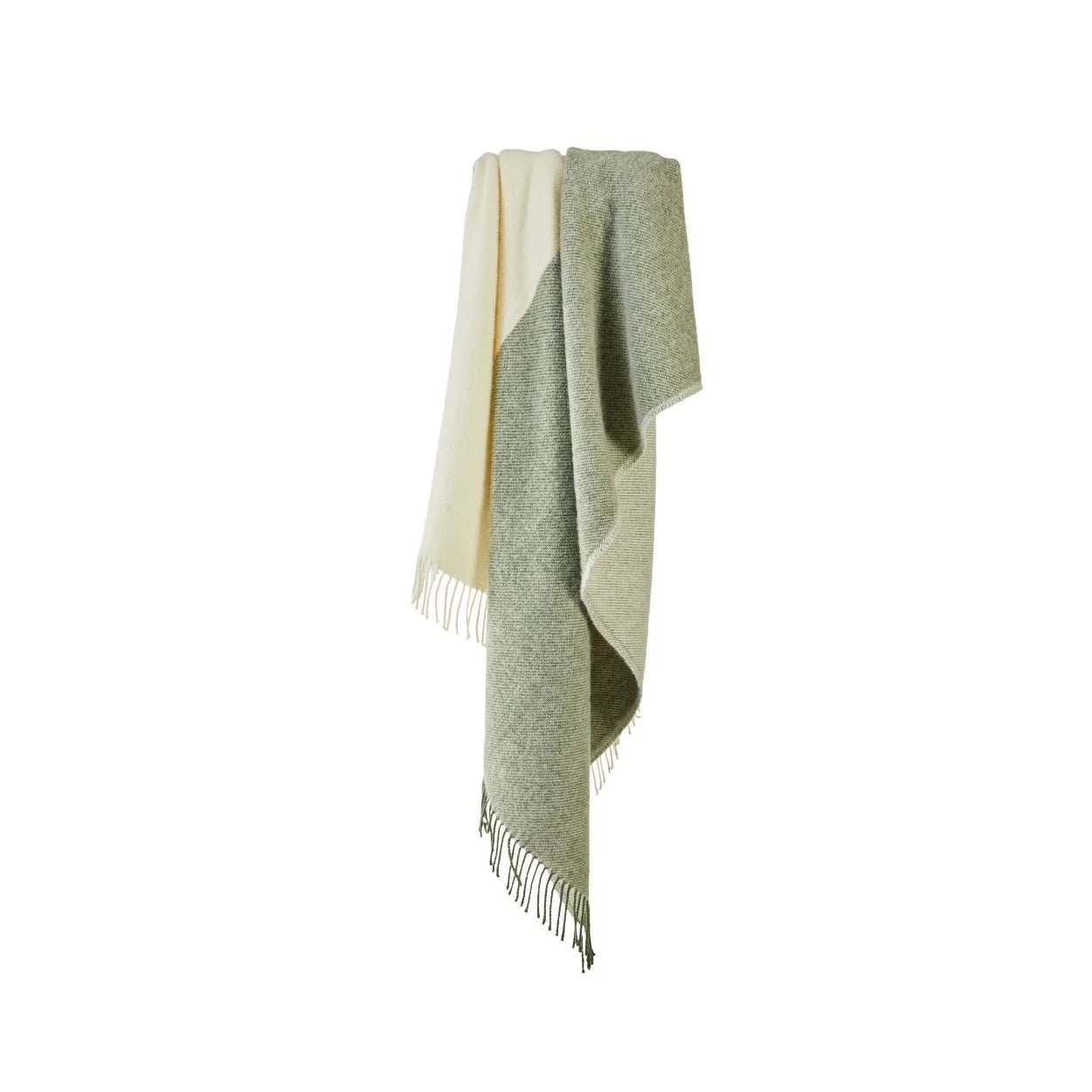 Olive & Cream Moorland Throw - The Nancy Smillie Shop - Art, Jewellery & Designer Gifts Glasgow