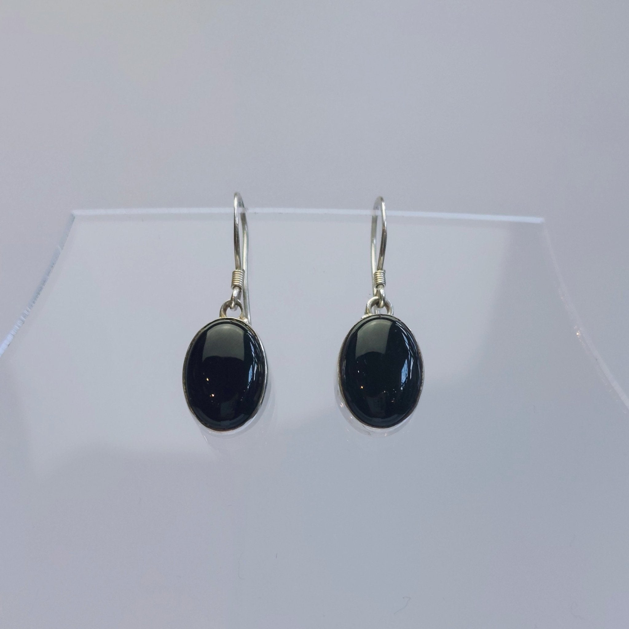 Onyx Plain Oval Earrings - The Nancy Smillie Shop - Art, Jewellery & Designer Gifts Glasgow