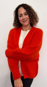 Orange Mohair Cardigan - The Nancy Smillie Shop - Art, Jewellery & Designer Gifts Glasgow