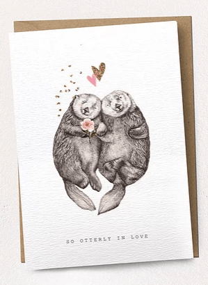 Otterley In Love Card - The Nancy Smillie Shop - Art, Jewellery & Designer Gifts Glasgow