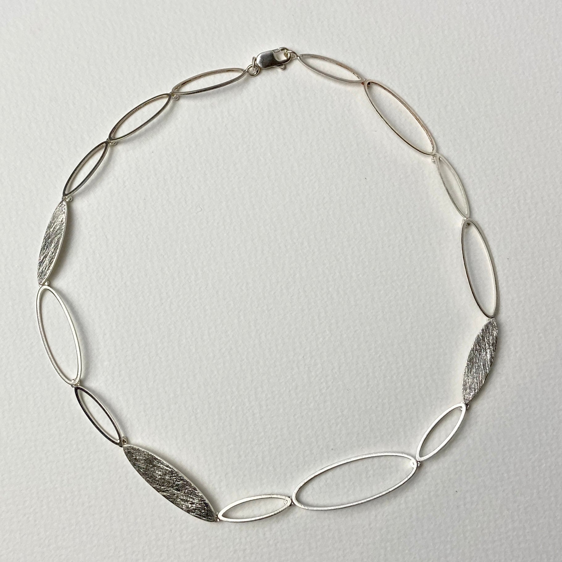 Oval Links Silver Necklace - The Nancy Smillie Shop - Art, Jewellery & Designer Gifts Glasgow