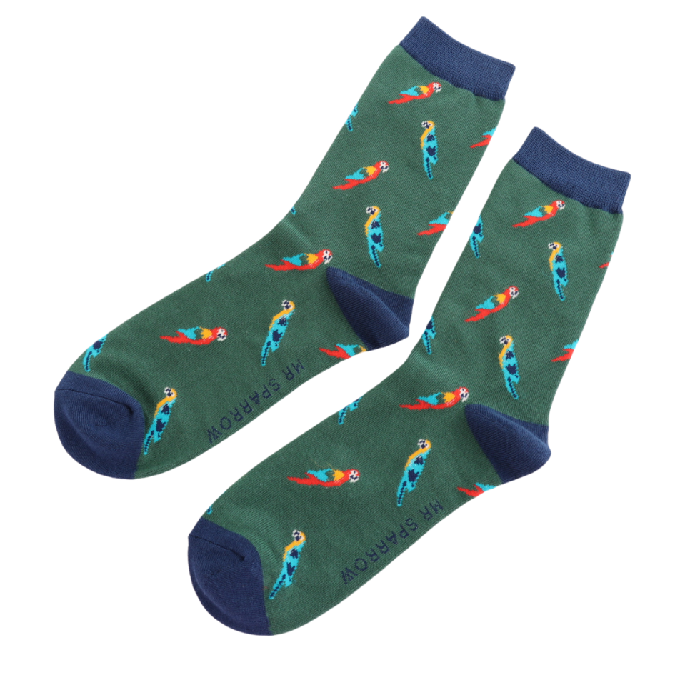 parrots green socks