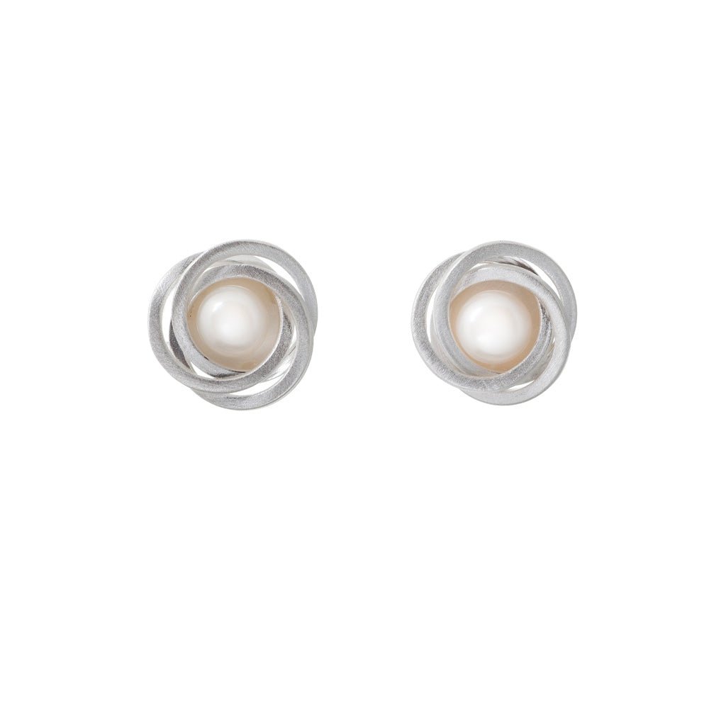 Pearl Swirl Earrings - The Nancy Smillie Shop - Art, Jewellery & Designer Gifts Glasgow