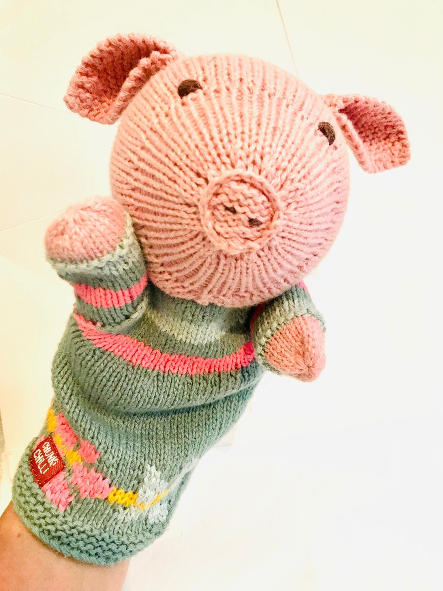 Pig Hand Puppet - The Nancy Smillie Shop - Art, Jewellery & Designer Gifts Glasgow