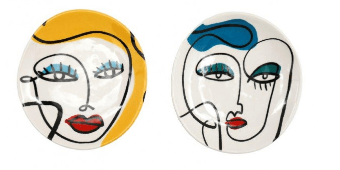 Pop Art Face Trinket - The Nancy Smillie Shop - Art, Jewellery & Designer Gifts Glasgow