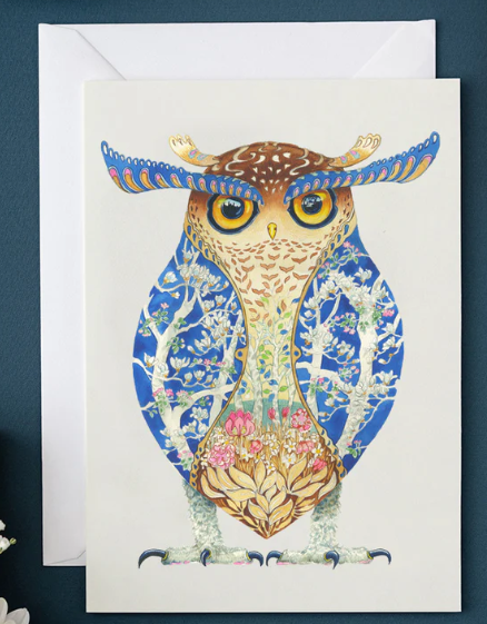 Spot Bellied Owl | The Nancy Smillie Shop - Art, Jewellery & Designer Gifts Glasgow Scotland