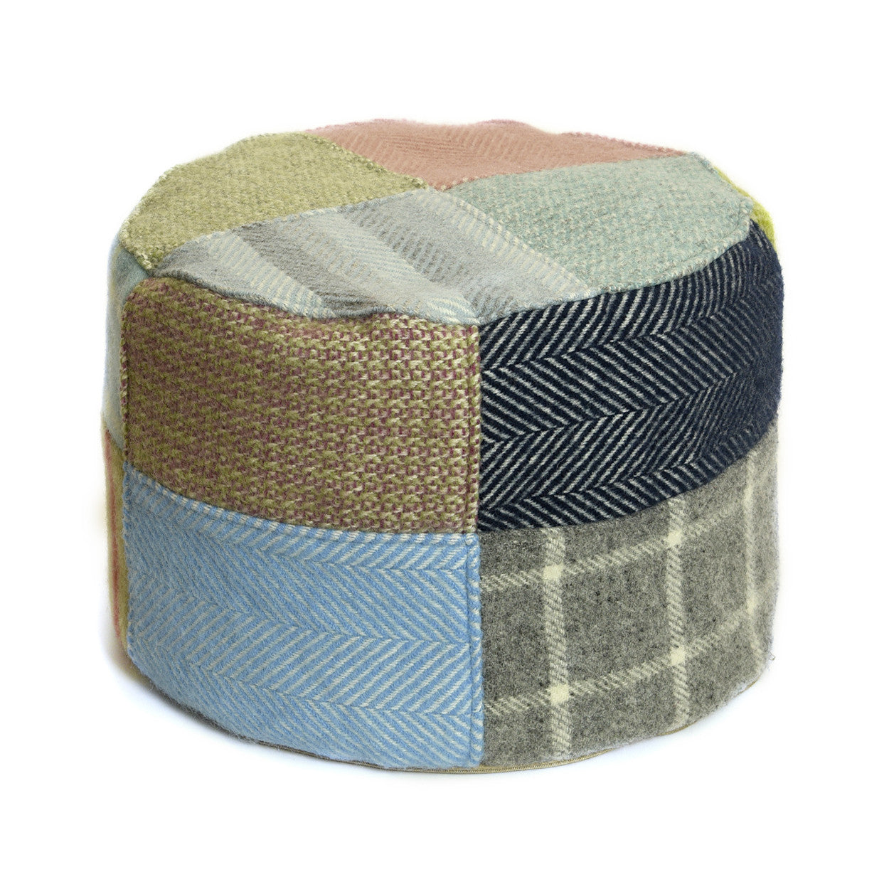 lifestyle patchwork pouf