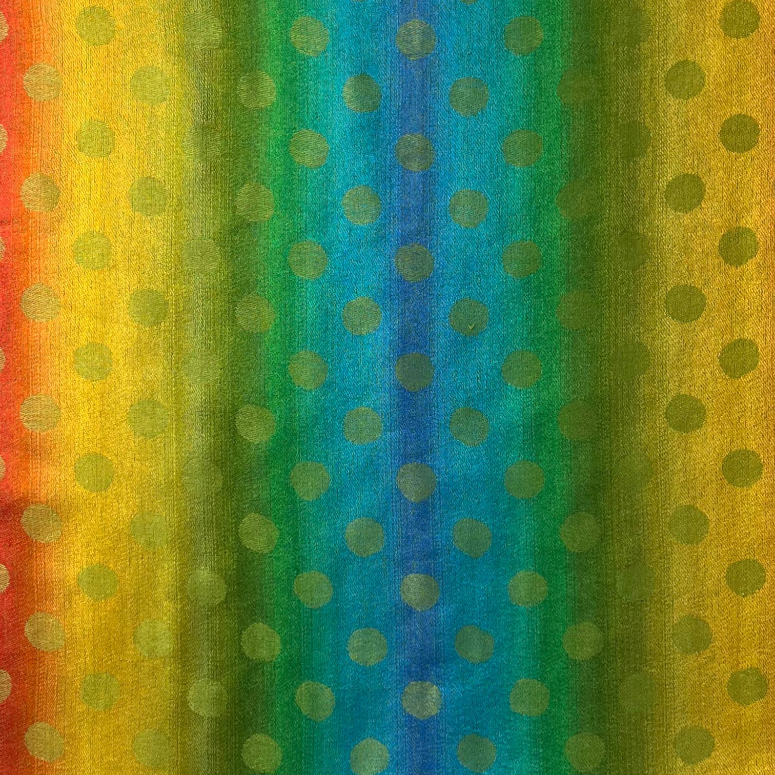 Rainbow Pashmina dots print with tassels: Grey - The Nancy Smillie Shop - Art, Jewellery & Designer Gifts Glasgow