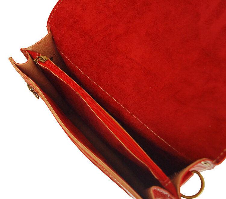 Red Casablanca Mini Satchel - The Nancy Smillie Shop - Art, Jewellery & Designer Gifts Glasgow