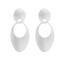 Satin Silver Earrings - The Nancy Smillie Shop - Art, Jewellery & Designer Gifts Glasgow