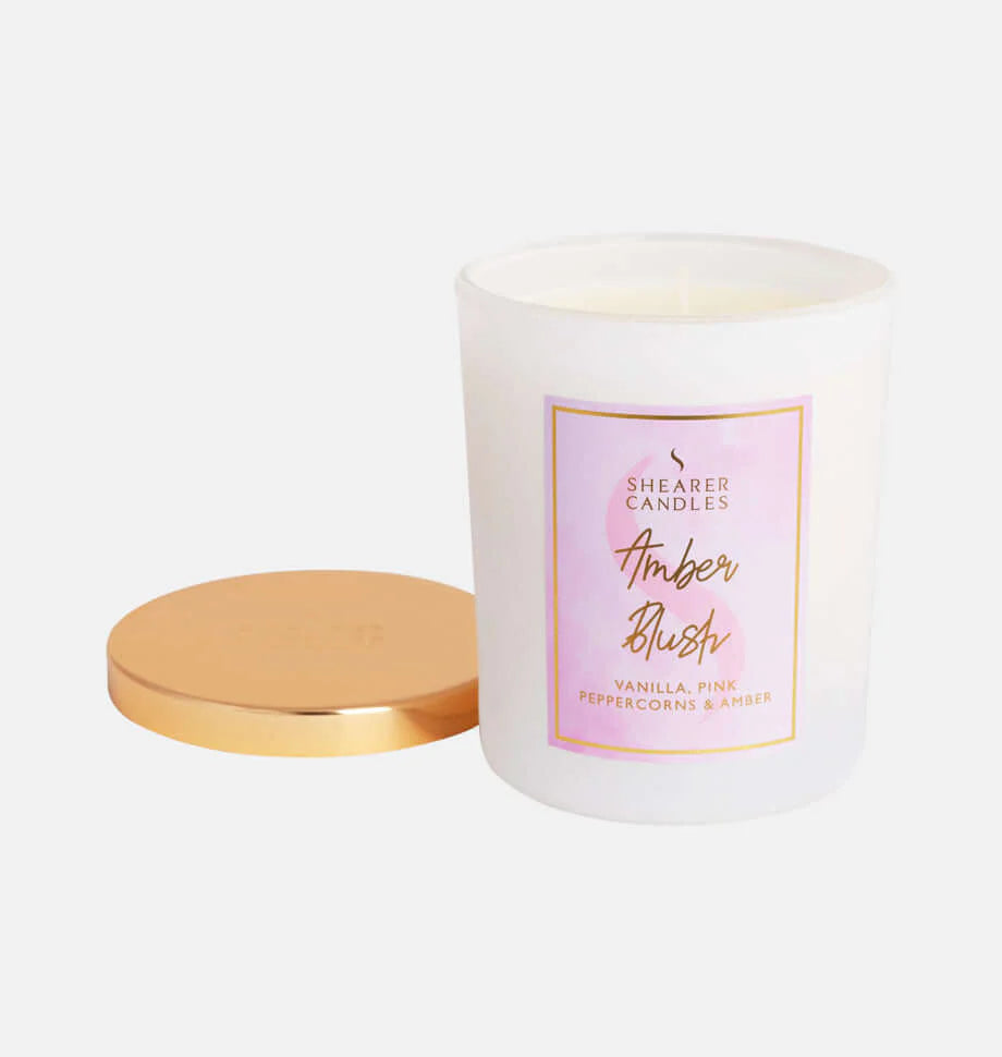 Amber Blush Jar Candle | The Nancy Smillie Shop - Art, Jewellery & Designer Gifts Glasgow Scotland