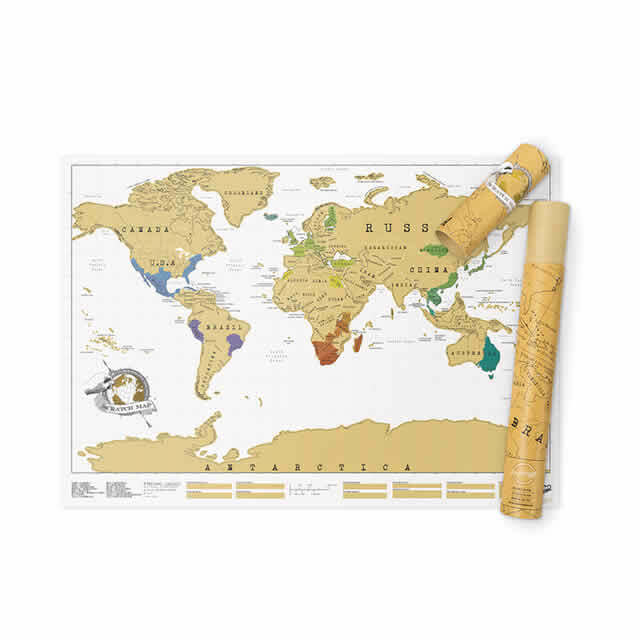 Scratch Map (Original) - The Nancy Smillie Shop - Art, Jewellery & Designer Gifts Glasgow