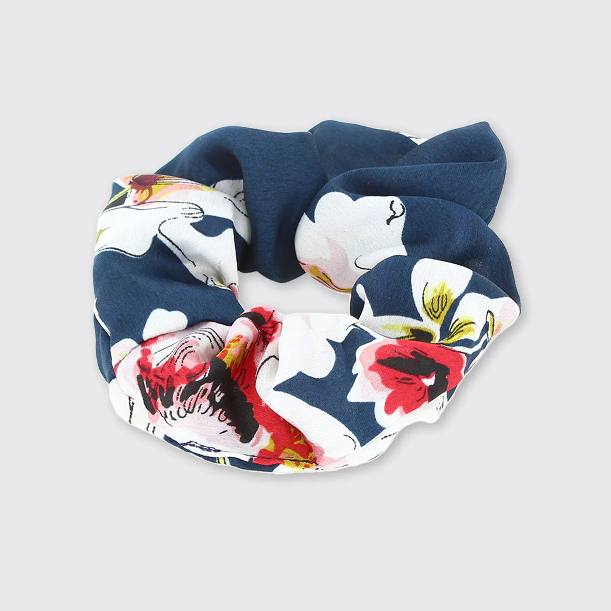 Navy Sienna Scrunchie