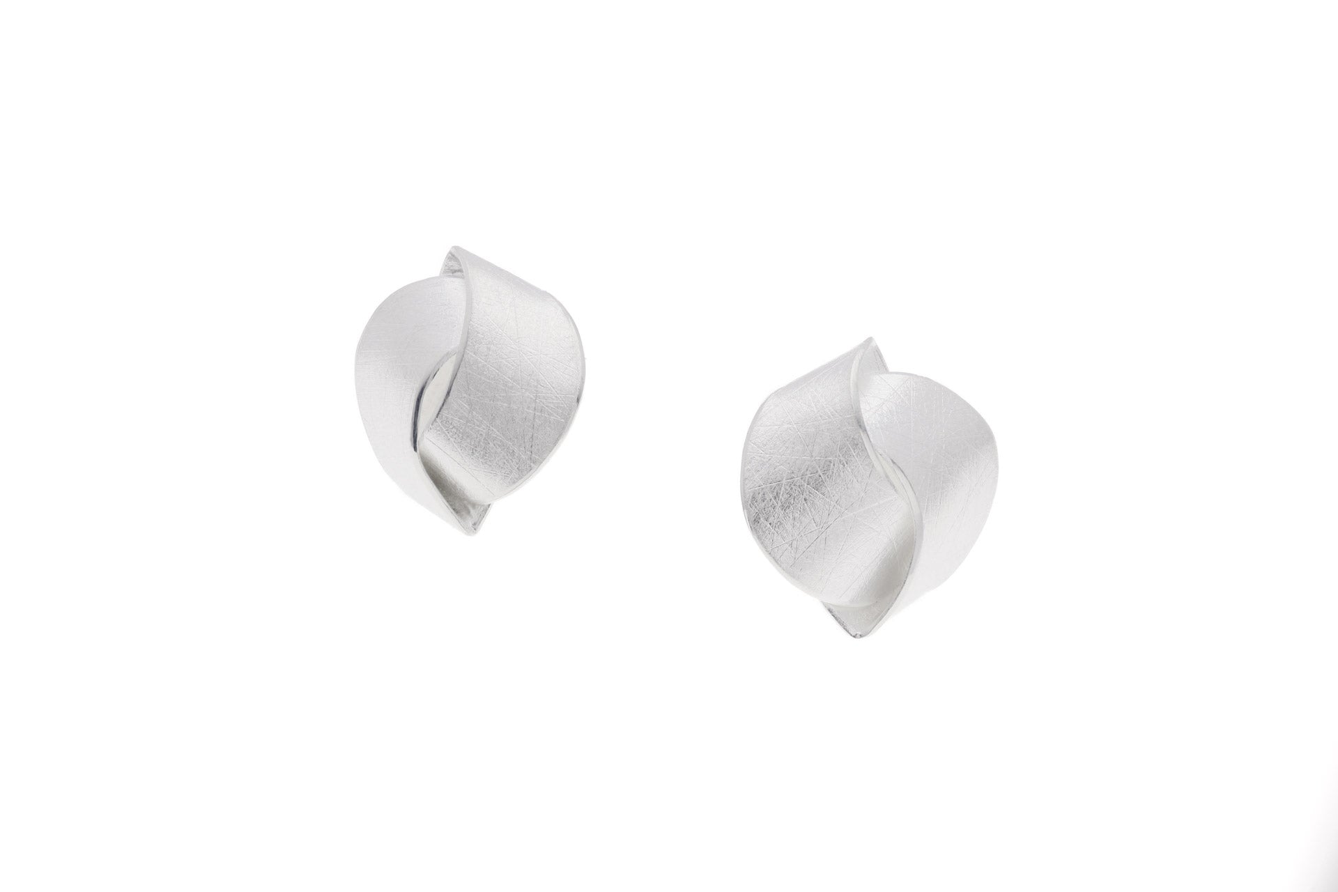 Silver Fold Studs - The Nancy Smillie Shop - Art, Jewellery & Designer Gifts Glasgow