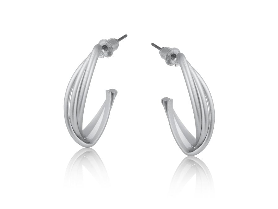 Silver Organic Earrings - The Nancy Smillie Shop - Art, Jewellery & Designer Gifts Glasgow