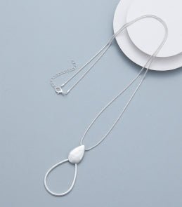 Silver Oval Necklace - The Nancy Smillie Shop - Art, Jewellery & Designer Gifts Glasgow