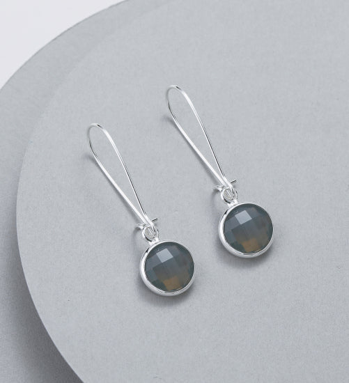Silver Round Earrings - The Nancy Smillie Shop - Art, Jewellery & Designer Gifts Glasgow