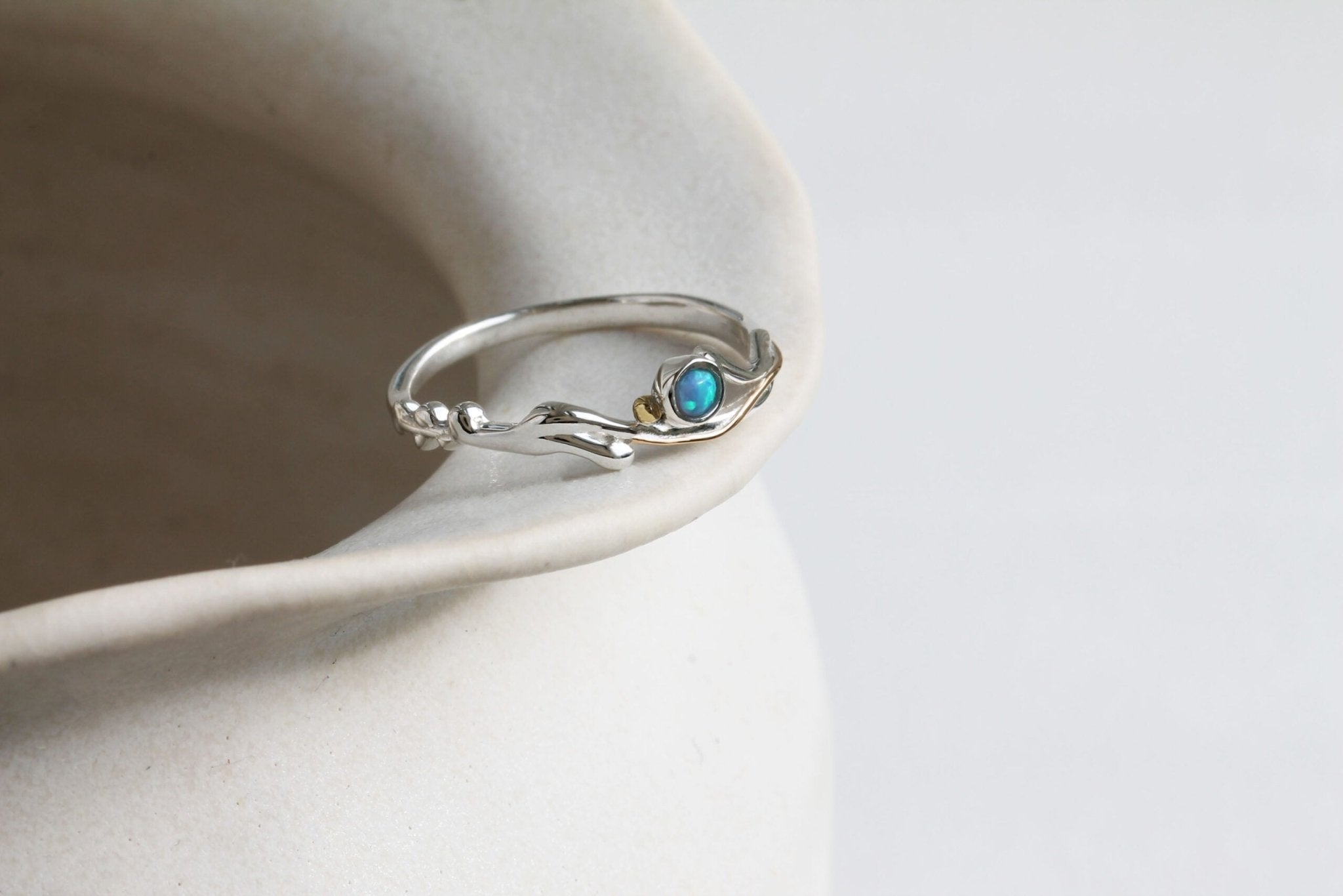 Slim Opalite Ring - The Nancy Smillie Shop - Art, Jewellery & Designer Gifts Glasgow