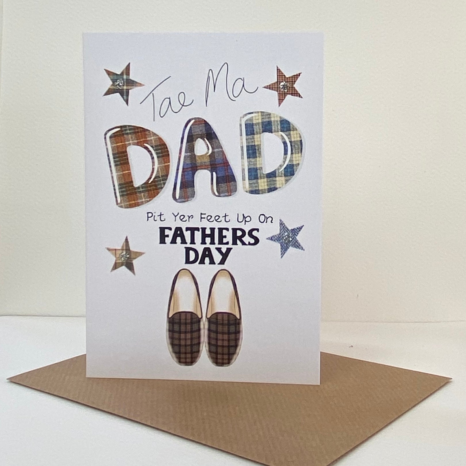 Slippers Father's Day Card - The Nancy Smillie Shop - Art, Jewellery & Designer Gifts Glasgow