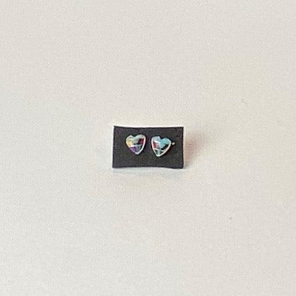 Small Aztec Heart Studs - The Nancy Smillie Shop - Art, Jewellery & Designer Gifts Glasgow