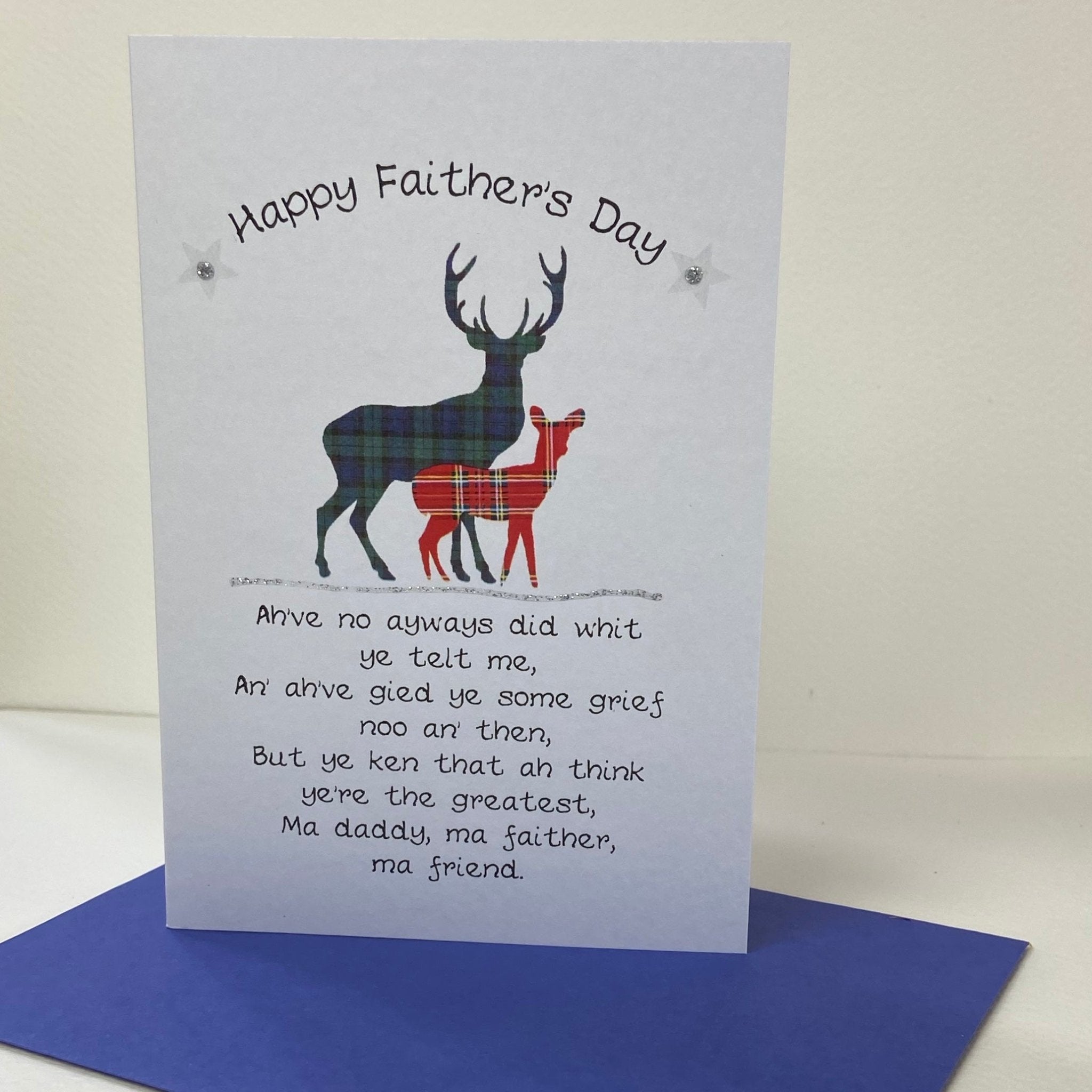Stag Father's Day Card - The Nancy Smillie Shop - Art, Jewellery & Designer Gifts Glasgow