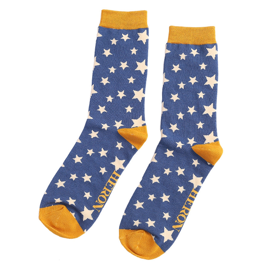 Stars Navy Socks