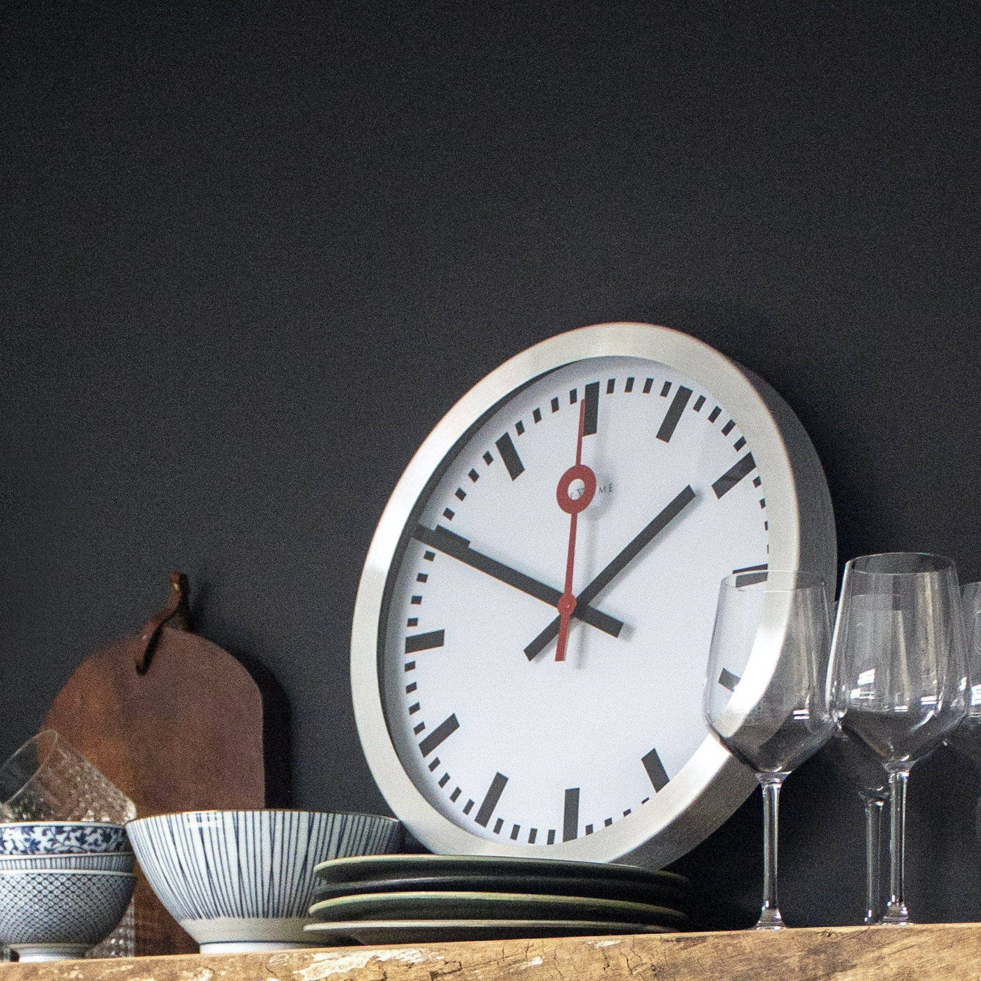 Station Stripe Clock 19cm - The Nancy Smillie Shop - Art, Jewellery & Designer Gifts Glasgow