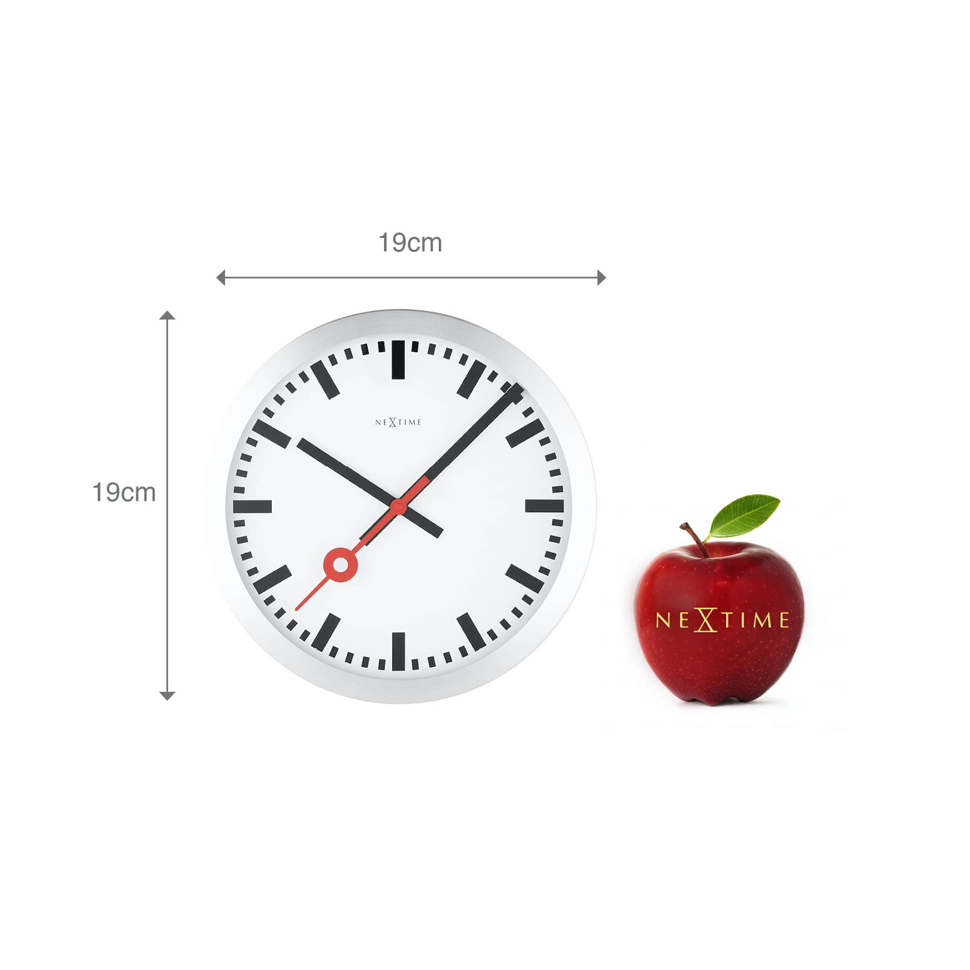 Station Stripe Clock 19cm - The Nancy Smillie Shop - Art, Jewellery & Designer Gifts Glasgow