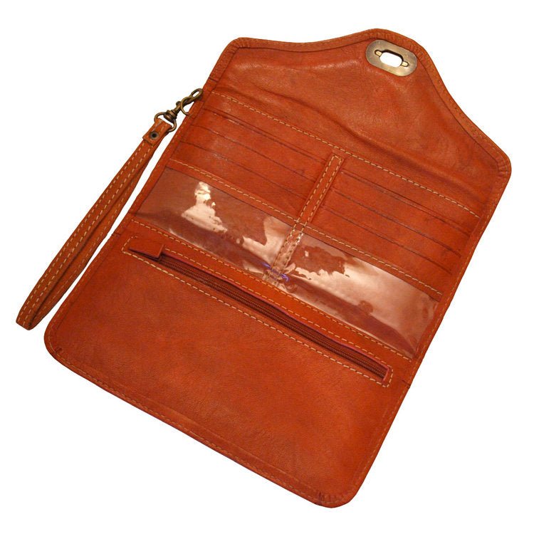 Tan Decorative Purse - The Nancy Smillie Shop - Art, Jewellery & Designer Gifts Glasgow