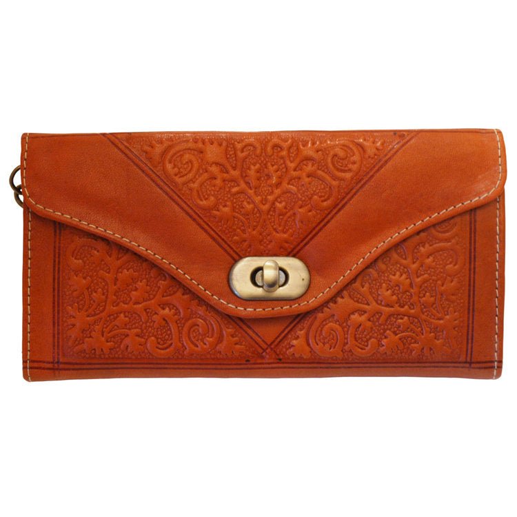 Tan Decorative Purse - The Nancy Smillie Shop - Art, Jewellery & Designer Gifts Glasgow