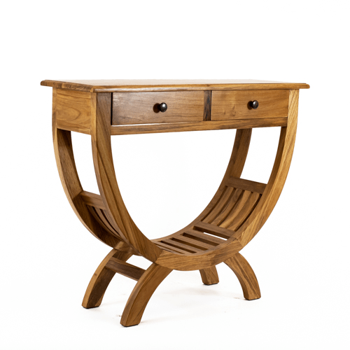 Teak Cantik Wall Table - The Nancy Smillie Shop - Art, Jewellery & Designer Gifts Glasgow