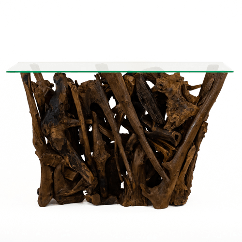 Teak & Glass Wall Table - last one in stock - The Nancy Smillie Shop - Art, Jewellery & Designer Gifts Glasgow