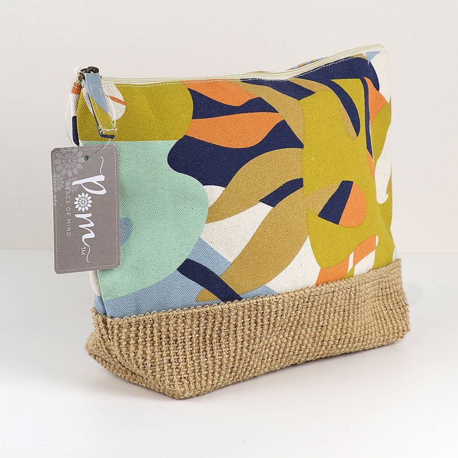 Tropical Leaf Print Wash Bag - The Nancy Smillie Shop - Art, Jewellery & Designer Gifts Glasgow