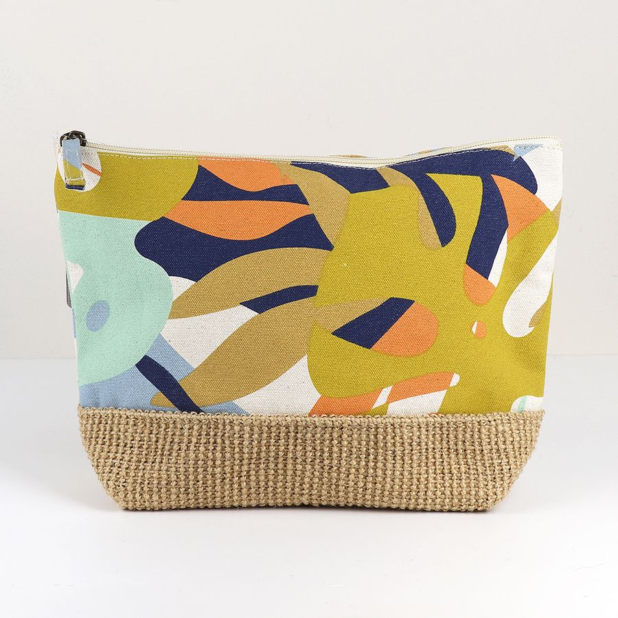 Tropical Leaf Print Wash Bag - The Nancy Smillie Shop - Art, Jewellery & Designer Gifts Glasgow