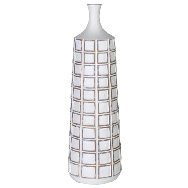 White Washed Squares Vase - The Nancy Smillie Shop - Art, Jewellery & Designer Gifts Glasgow