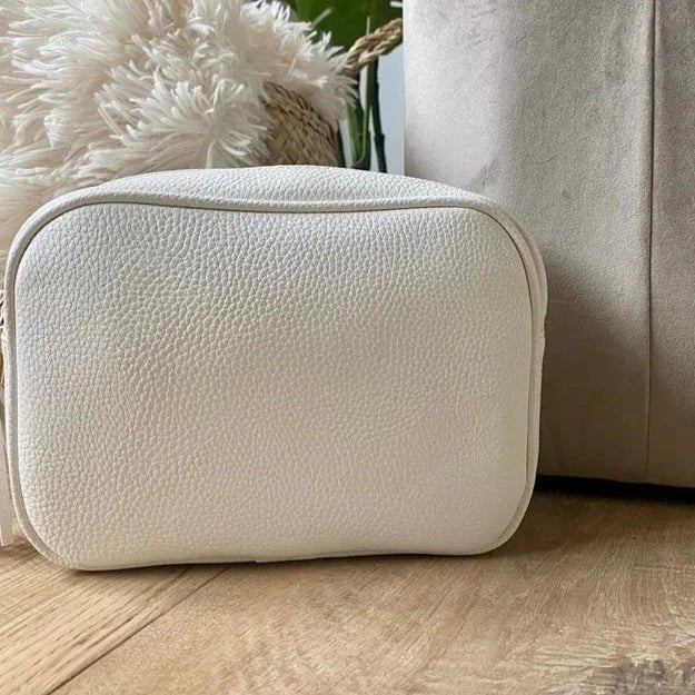 White Zip Crossbody Bag - The Nancy Smillie Shop - Art, Jewellery & Designer Gifts Glasgow