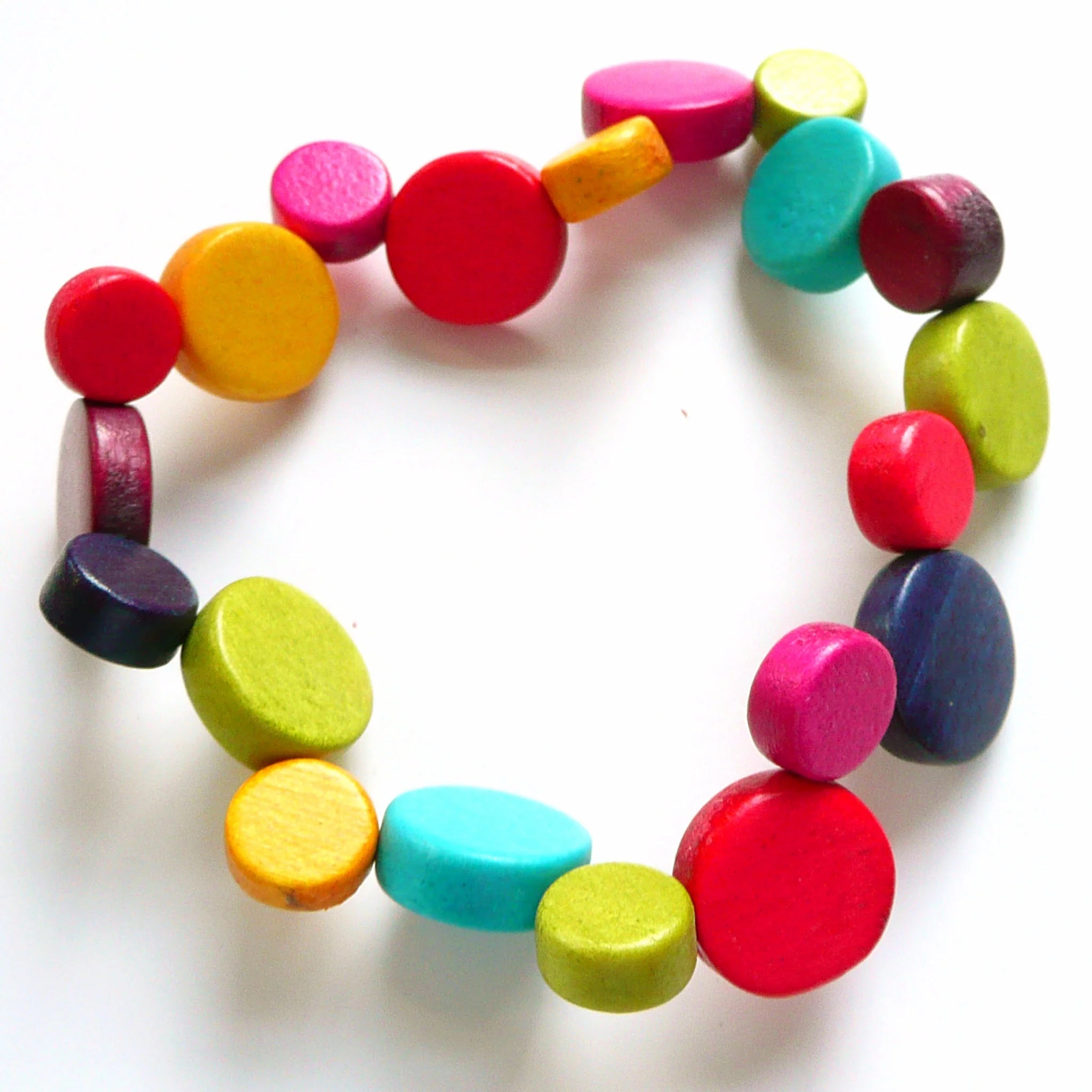 Wood Discs Rainbow - The Nancy Smillie Shop - Art, Jewellery & Designer Gifts Glasgow