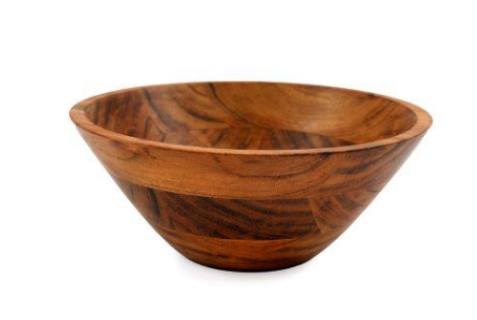 25cm Wooden Serving Bowl