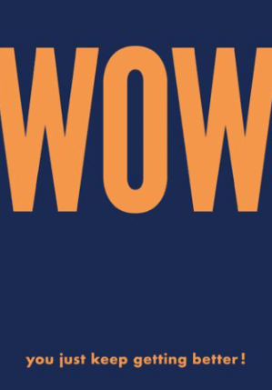 Wow Card - The Nancy Smillie Shop - Art, Jewellery & Designer Gifts Glasgow