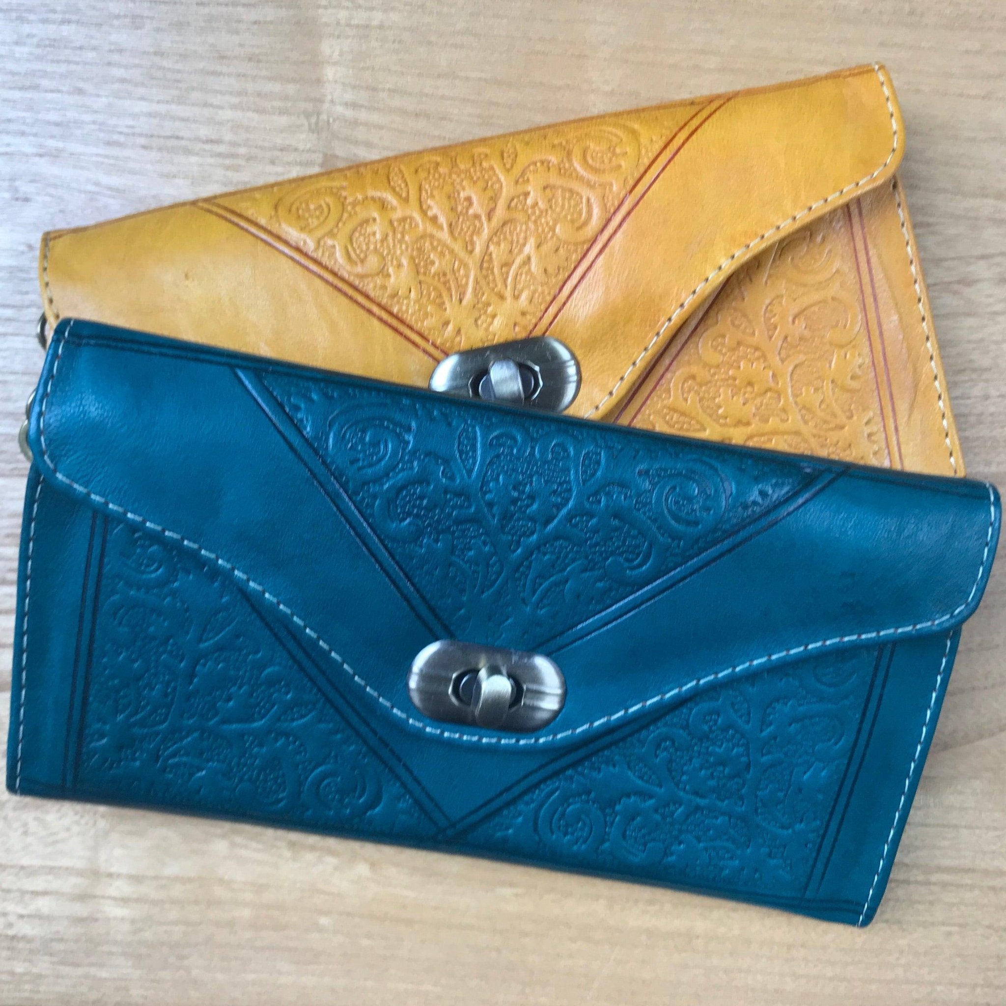 Yellow Leather Decorative Purse - The Nancy Smillie Shop - Art, Jewellery & Designer Gifts Glasgow