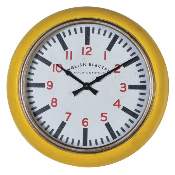Yellow Wall Clock - The Nancy Smillie Shop - Art, Jewellery & Designer Gifts Glasgow